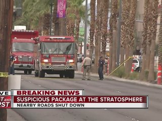 Evacuation at Stratosphere hotel-casino because of package