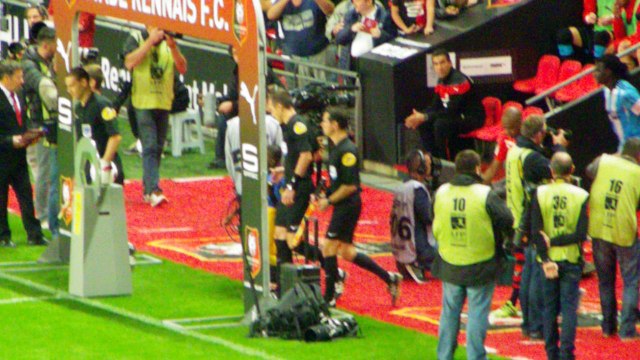 21/09/16 : SRFC-OM : entrée des équipes