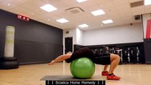 Swiss Ball Back Stretch (Cure Lower Back Pain & Sciatica) - physical therapy