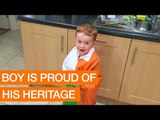 Passionate Young Man Proudly Sings Irish National Anthem