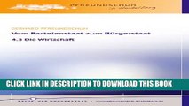 [Read PDF] Vom Parteienstaat zum BÃ¼rgerstaat - 4.3 Die Wirtschaft (German Edition) Ebook Free