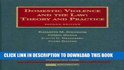 [PDF] Domestic Violence and the Law: Theory and Practice (University Casebook) Full Colection