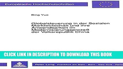 [Read PDF] Globalsteuerung in der Sozialen Marktwirtschaft und ihre Anwendbarkeit im