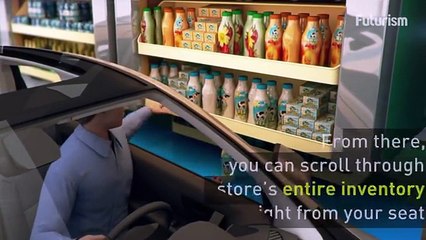 Mua hàng trong siêu thị bằng xe hơn