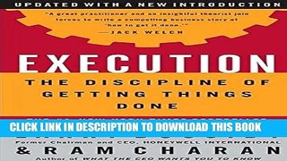 [PDF] Execution: The Discipline of Getting Things Done Full Online
