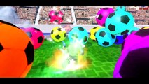 GIANT BALLS COLORS for Donald Duck HULK & Mickey Mouse   Monster Trucks CARS & Finger FAMILY SONG