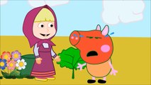 Peppa Pig George Eats Hot Chili Crying Masha And The Bear Finger Family Song Nursery Rhymes