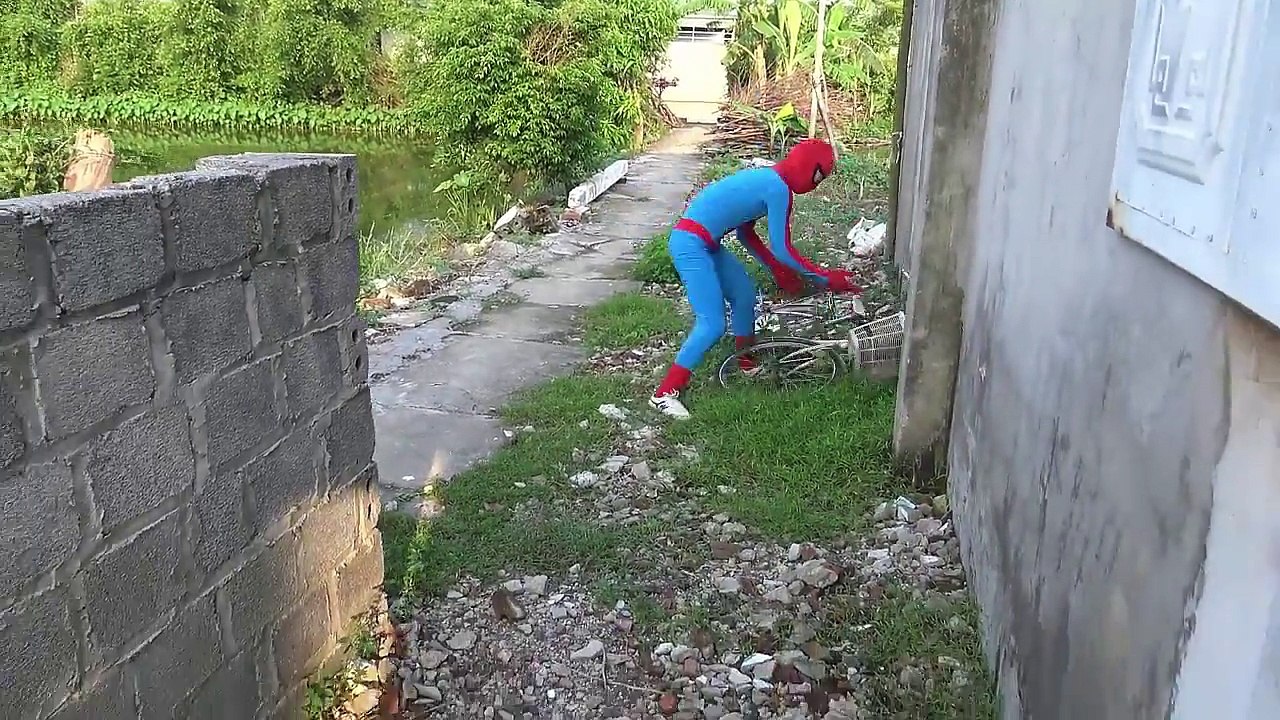 Headshot Joker Pranks Spiderman vs Frozen Elsa Superheroes Fun for kids-NXGADG1phNQ part 3