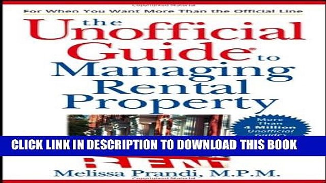 [PDF] The Unofficial Guide to Managing Rental Property (Unofficial Guides) Popular Colection