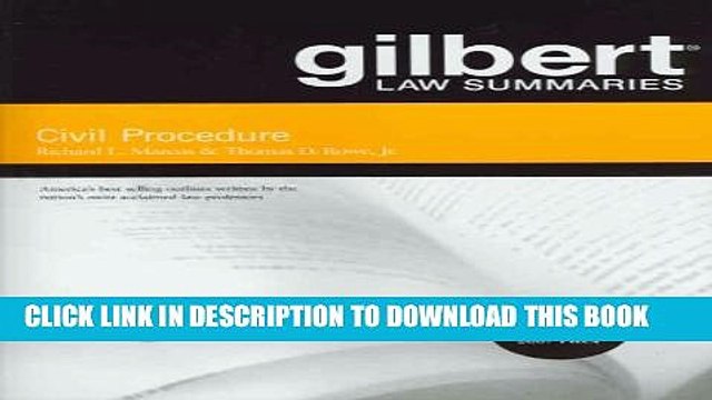 [PDF] Gilbert Law Summaries on Civil Procedure [Online Books]