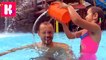 ВЛОГ Завтрак в отеле Катя и Макс жарят тосты и купаемся в бассейне в водном парке Alton Tower аквапарк крошка новое видео