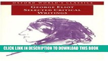 [PDF] Selected Critical Writings (Oxford World s Classics) Full Colection