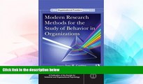 Big Deals  Modern Research Methods for the Study of Behavior in Organizations (SIOP Organizational