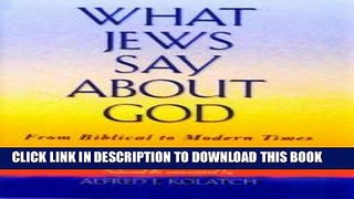 [Read PDF] What Jews Say About God Ebook Free