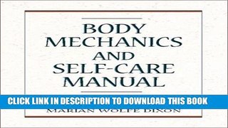 Collection Book Body Mechanics and Self-Care Manual
