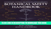New Book American Herbal Products Association s Botanical Safety Handbook