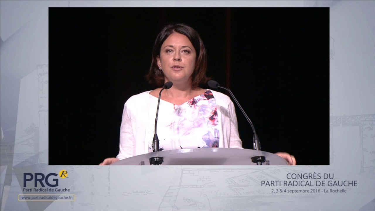 Congrès PRG 2016 - Discours d'ouverture de Sylvia Pinel