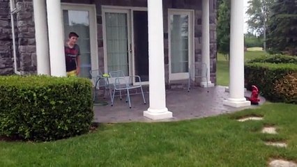 Funny Kid Has Hilarious Slip N Slide Fail