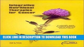 New Book Integrative Nutritional Therapies in Cancer: Published by Facts and Comparisons
