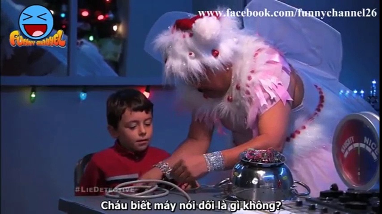 Chết cười với màn kiểm tra trẻ em bằng máy phát hiện nói dối