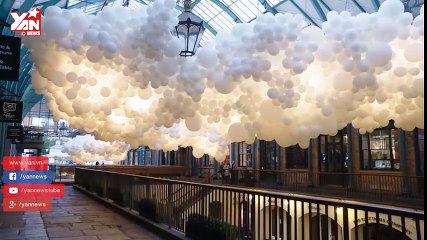 London "ngập chìm" trong 100 000 chiếc bong bóng trắng