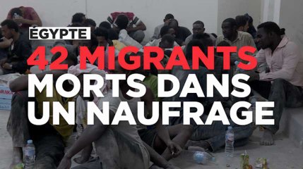 Egypte: au moins 42 migrants morts dans un naufrage