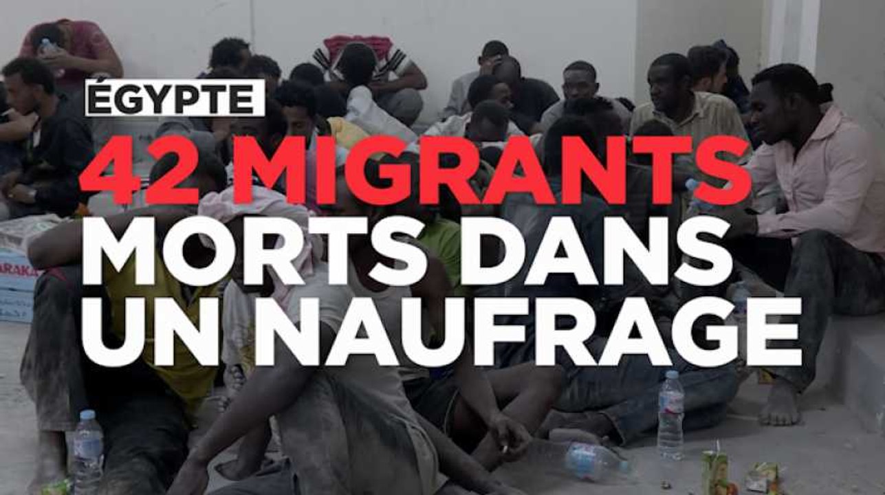 Egypte: au moins 42 migrants morts dans un naufrage