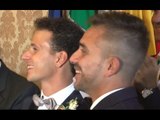 Napoli - Celebrato primo matrimonio gay: Antonello e Danilo sposi (21.09.16)
