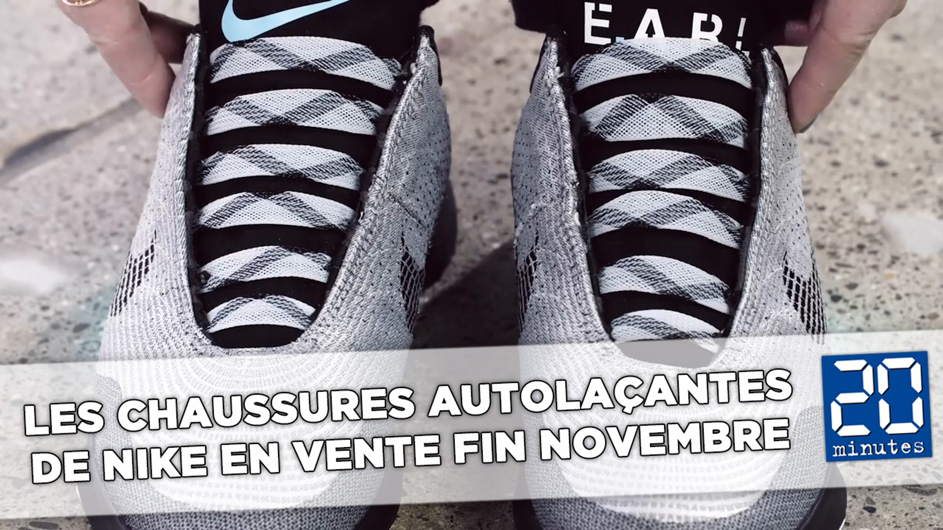 Les chaussures autolaçantes de Nike en vente fin novembre - Vidéo  Dailymotion