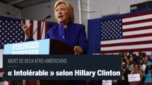 Clinton réagit à la mort d'Afro-Américains tués par la police