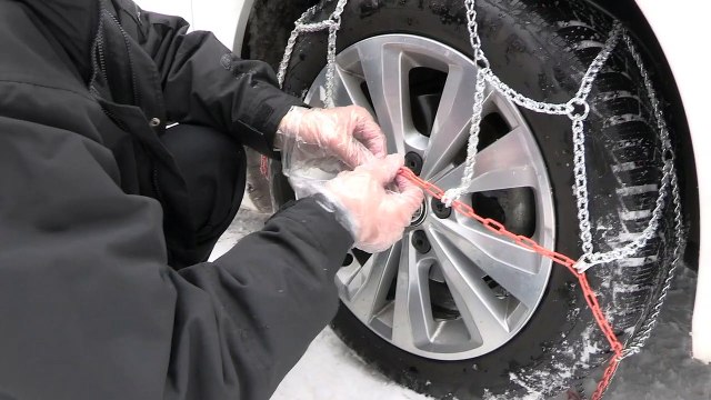 POLAIRE XP7: passanger car snow Chain fiting - Chaine à neige tourisme montage