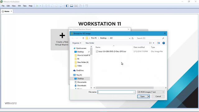 How to install Boss OS on VMware Workstation 11