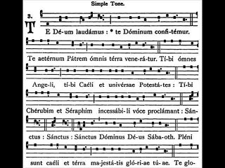 Te Deum Tonus simplex