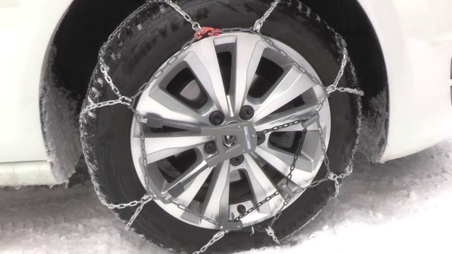 POLAIRE XK9 2016 : passanger car snow Chain fiting - Chaine à neige tourisme montage