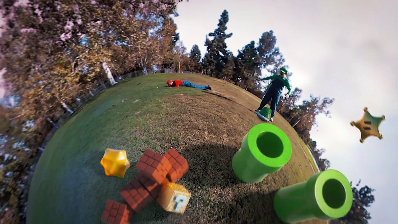 Parodie de Mario Galaxy en vrai ! Impressionnant