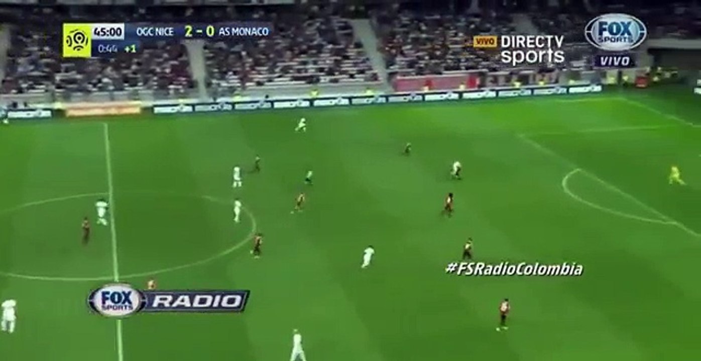 choque de falcao garcia nice vs monaco 22/09/2016