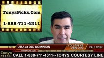 Old Dominion Monarchs vs. Texas San Antonio Roadrunners Free Pick Prediction NCAA College Football Odds Preview 9/24/201