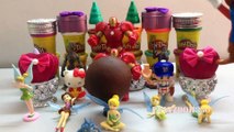 PLAY DOH SURPRISE EGGS,Disney Tinkerbell,Marvel Avengers, Iron Man,Guardians of the Galaxy Groot, Angry Birds,Gamora