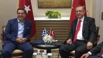 Cumhurbaşkanı Erdoğan'ın Aleksis Çipras ile Görüşmesinin Görüntüleri...