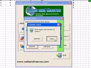 Excel Gantt Macro vba - Planificacion de Proyectos