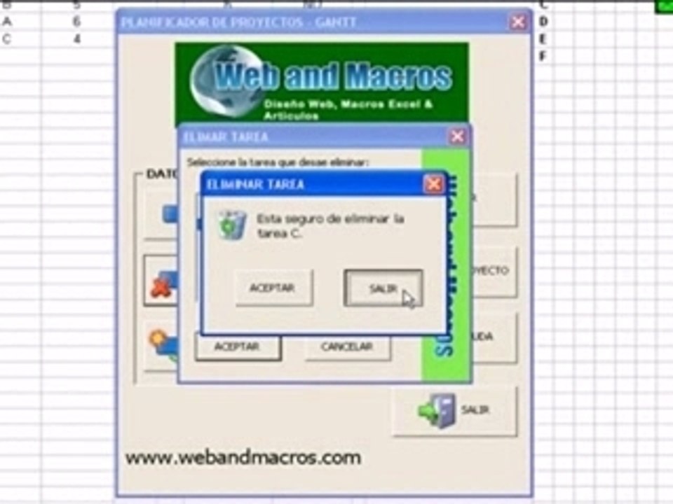 Excel Gantt Macro vba - Planificacion de Proyectos