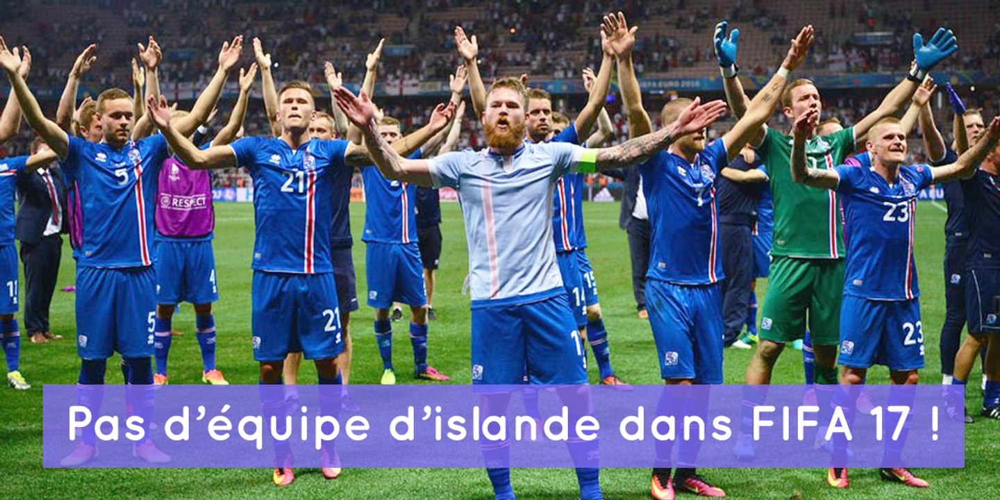 L'équipe de foot islandaise a refusé d'intégrer le jeu Fifa 2017 !