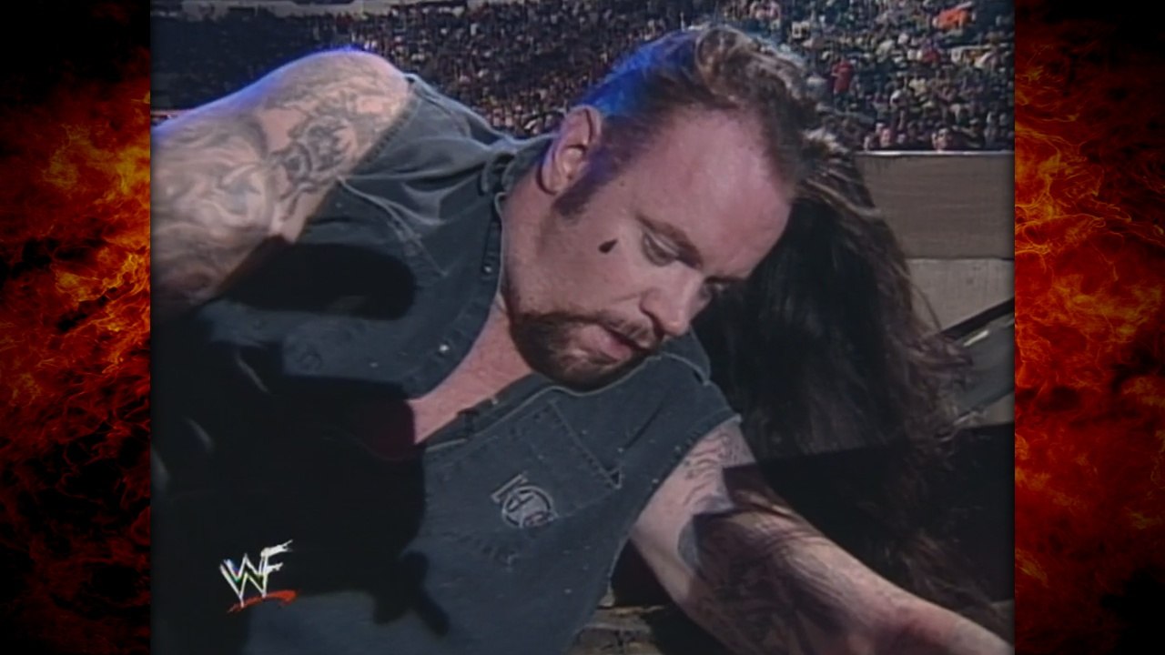Kane Chokeslams The Undertaker into his Mother's Casket! 4/20/98