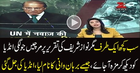 Nawaz Sharif Was Talking About Burhan Wani in UN Speech 2016