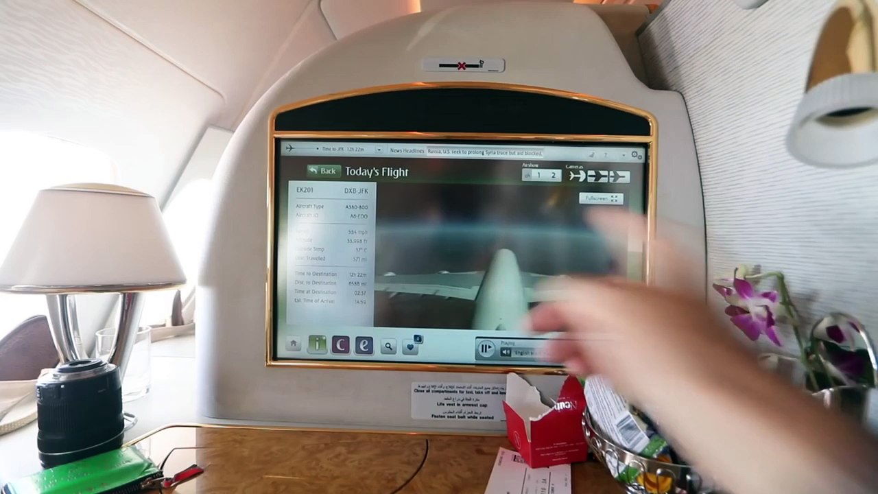 Test de la 1ère classe d'Emirates