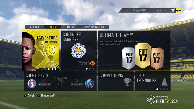 (thegamer) FIFA 17 ea acces mode aventure