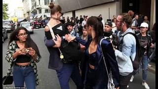 Watch Gigi Hadid Fight With The Guy Who Grabbed Her Outside Fashion Show