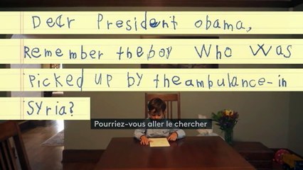 Cet enfant américain qui veut accueillir le petit syrien Omran écrit à Barack Obama