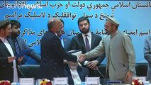امضای توافقنامه صلح میان دولت افغانستان و حزب اسلامی حکمت یار