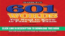 New Book 601 Words You Need to Know to Pass Your Exam (Barron s 601 Words You Need to Know to Pass